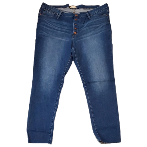 Madewell NWT 9" mid rise button fly skinny jeans size 36 - Picture 2 of 8